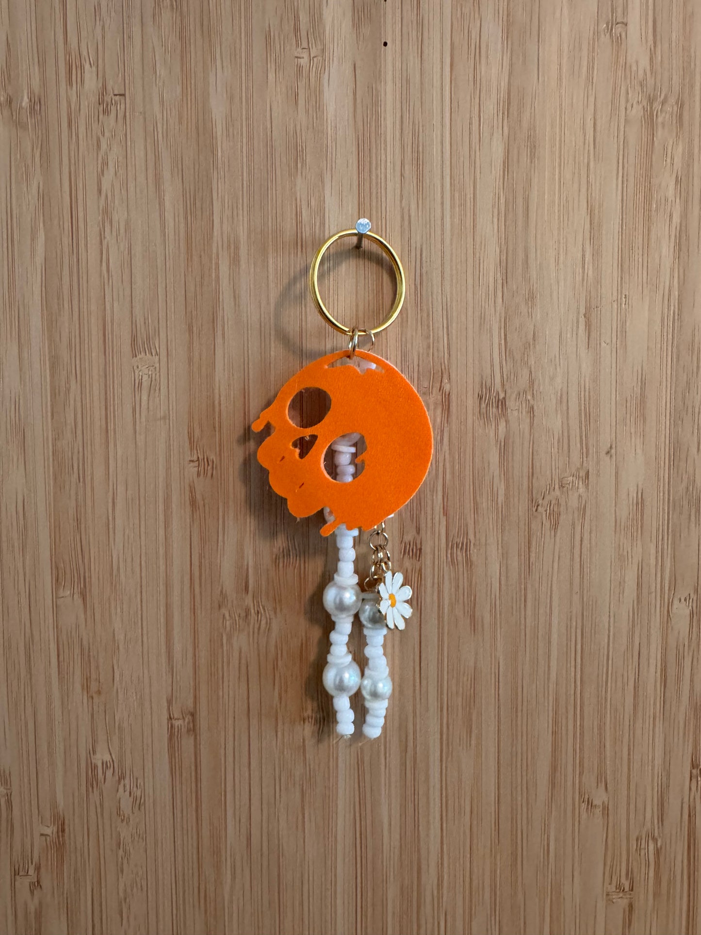 Orange Skeleton Head